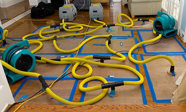 Professional Flood Damage Restoration technician working in White City, OR